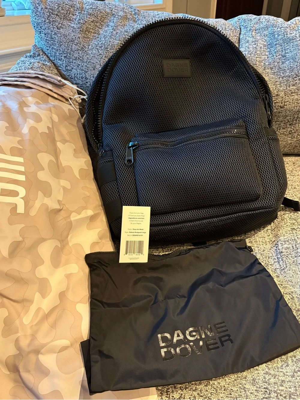 Dagne Dover Onyx Air Mesh Dakota Backpack Large - NWT